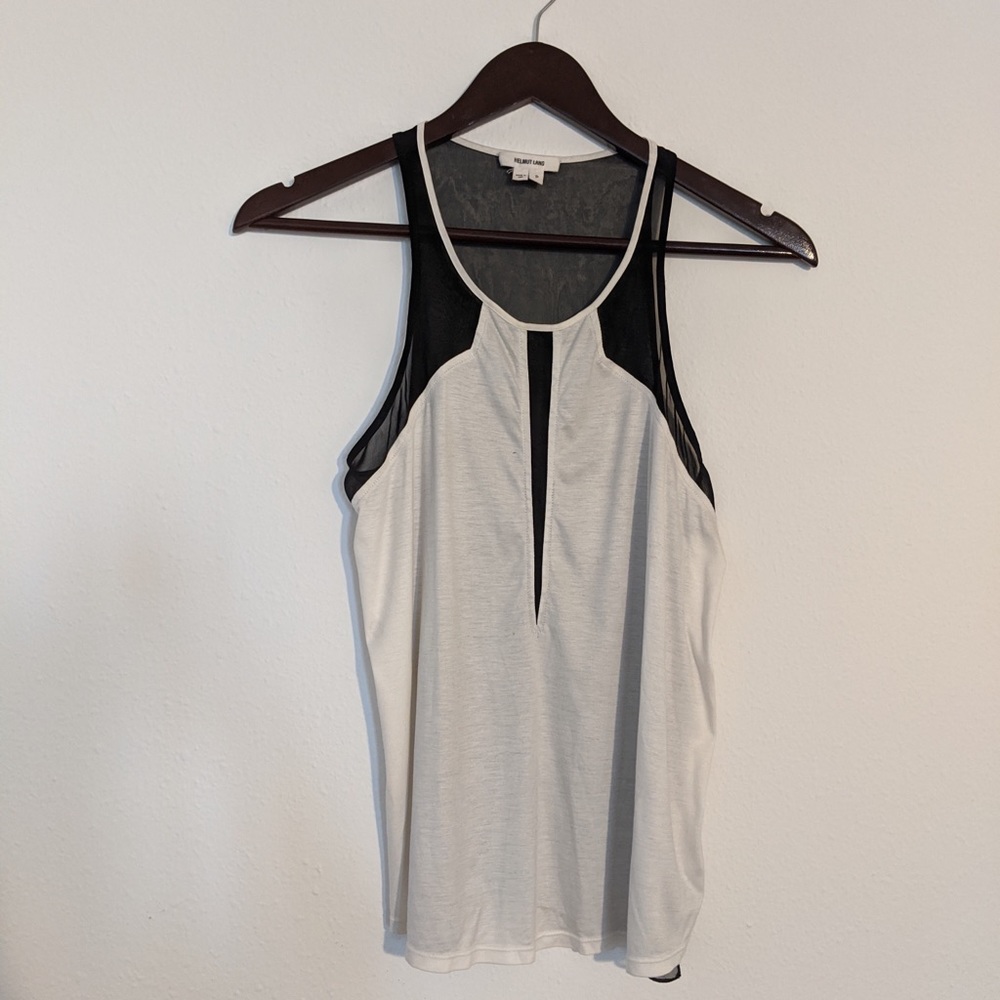 Helmut Lang Mesh Back Tank